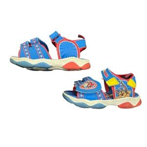 Nickelodeon Paw Patrol Sandals LED Light Up Chase Marshall Water Shoes Size 7